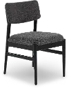 Casal Dark Gray and Black Dining Chair