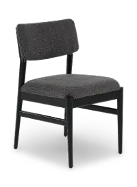 Casal Dark Gray and Black Dining Chair