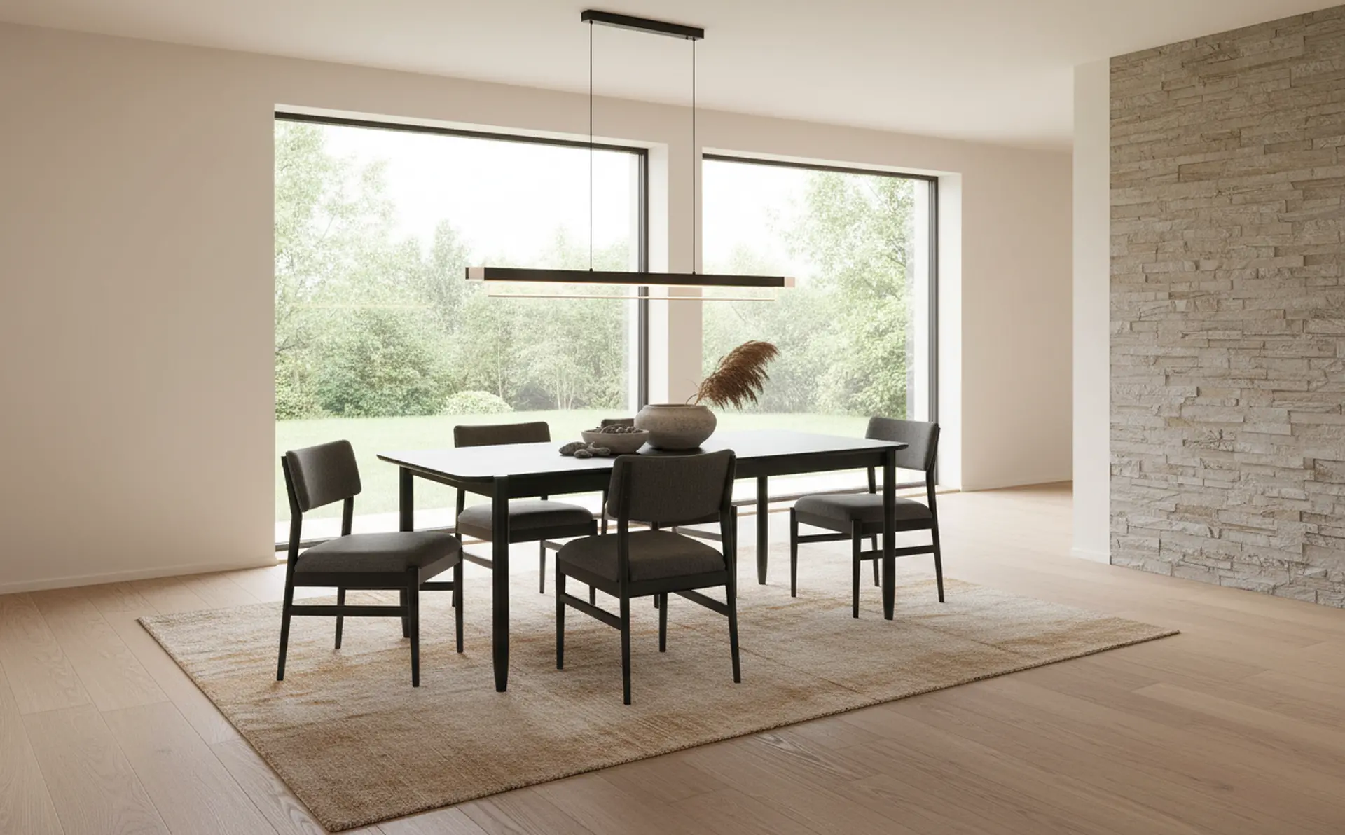 Casal Black 5 Piece Dining Set-8