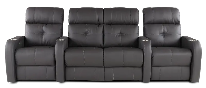 Dillon Graphite 3-Piece Power Reclining Home Theater Set