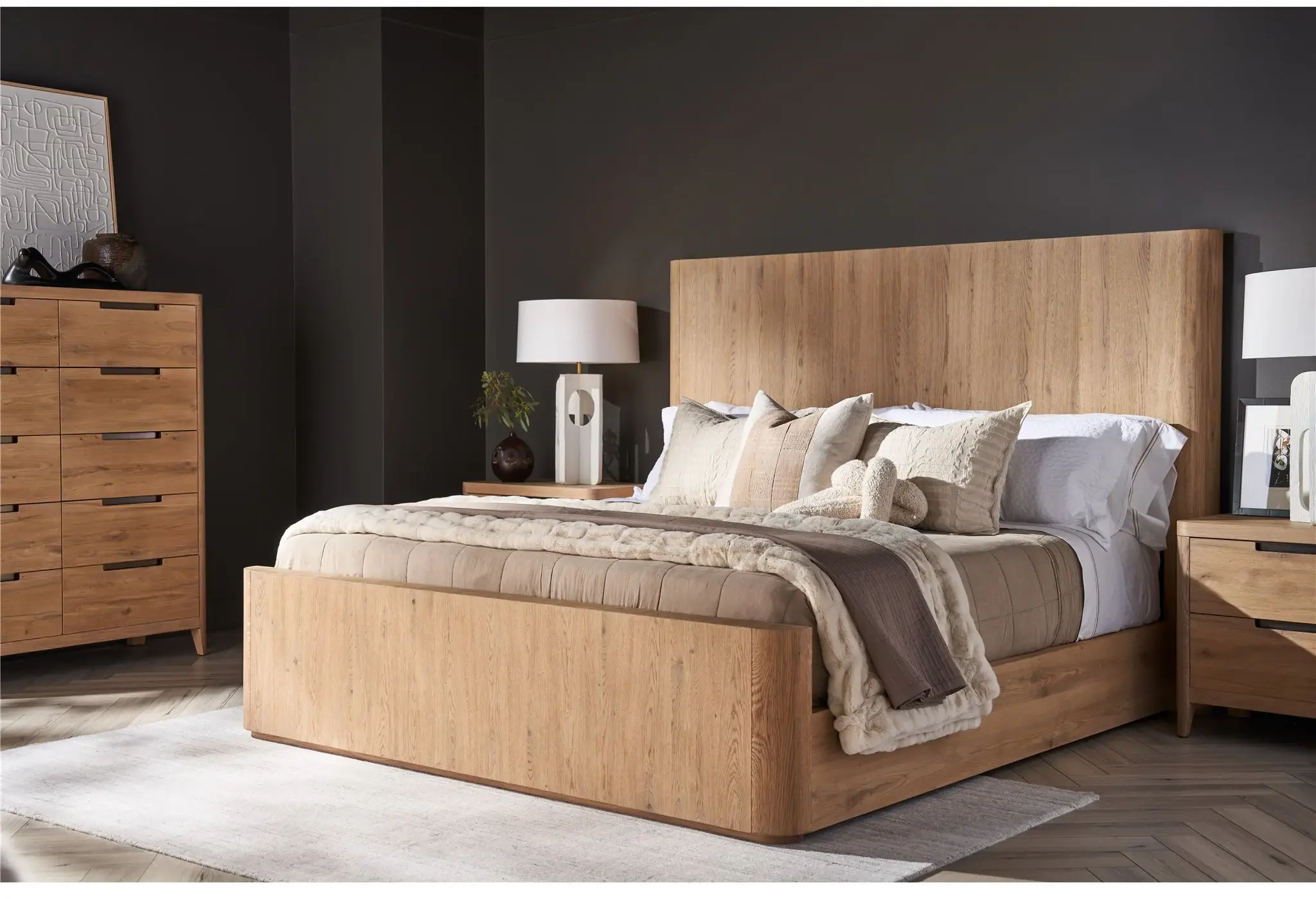 Weston Natural Oak King Bed-2