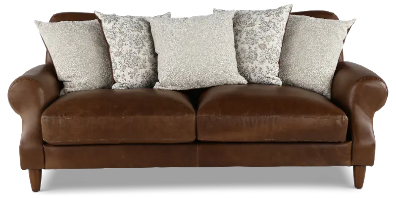 Rigby Brown Leather Sofa
