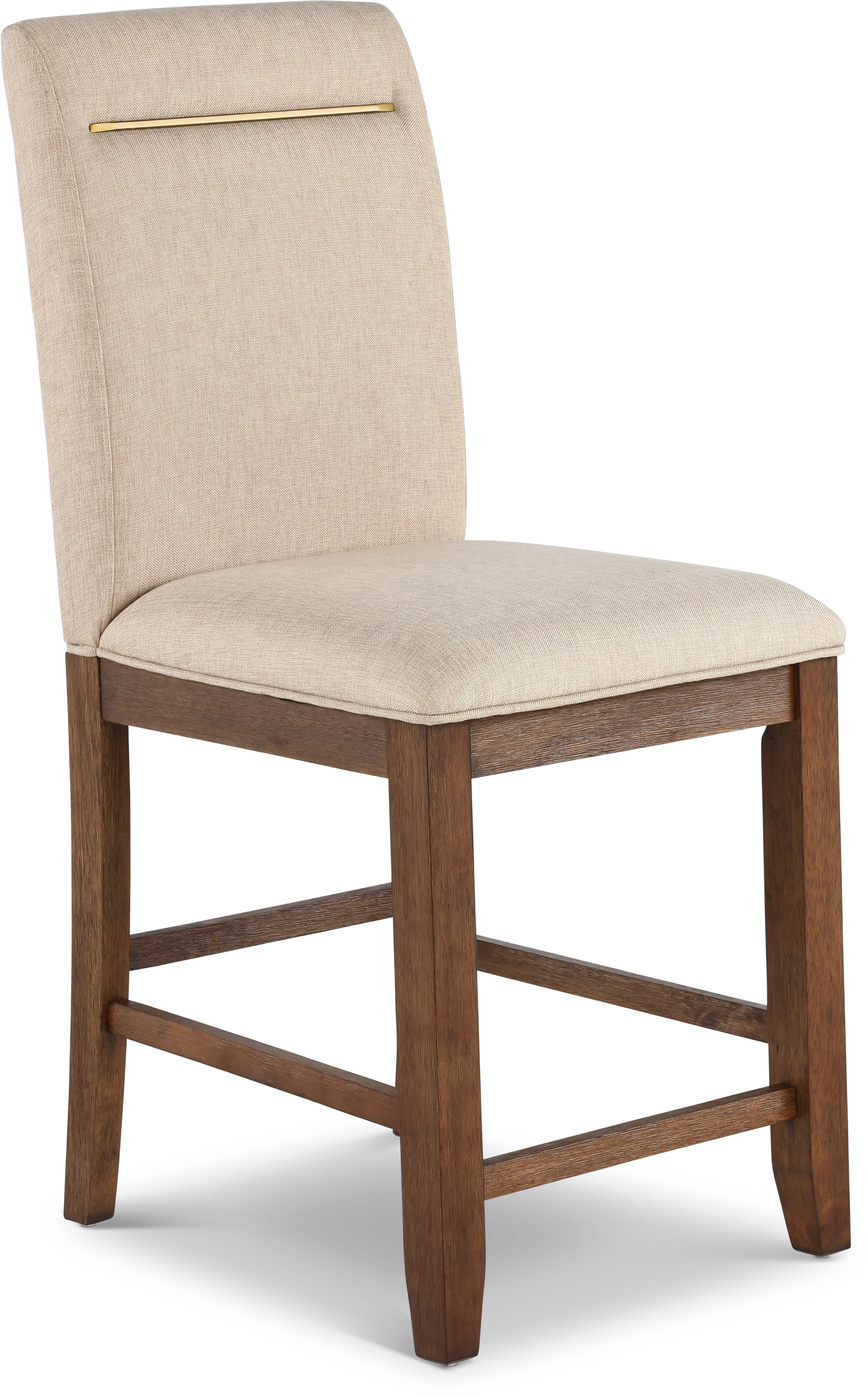 Garland Brown and Cream Upholstered Counter Height Stool-1