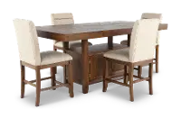 Garland Toffee Brown 5-Piece Counter-Height Dining Set