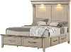 C8494-BED5/0 Waterbury Light Gray Queen Bed