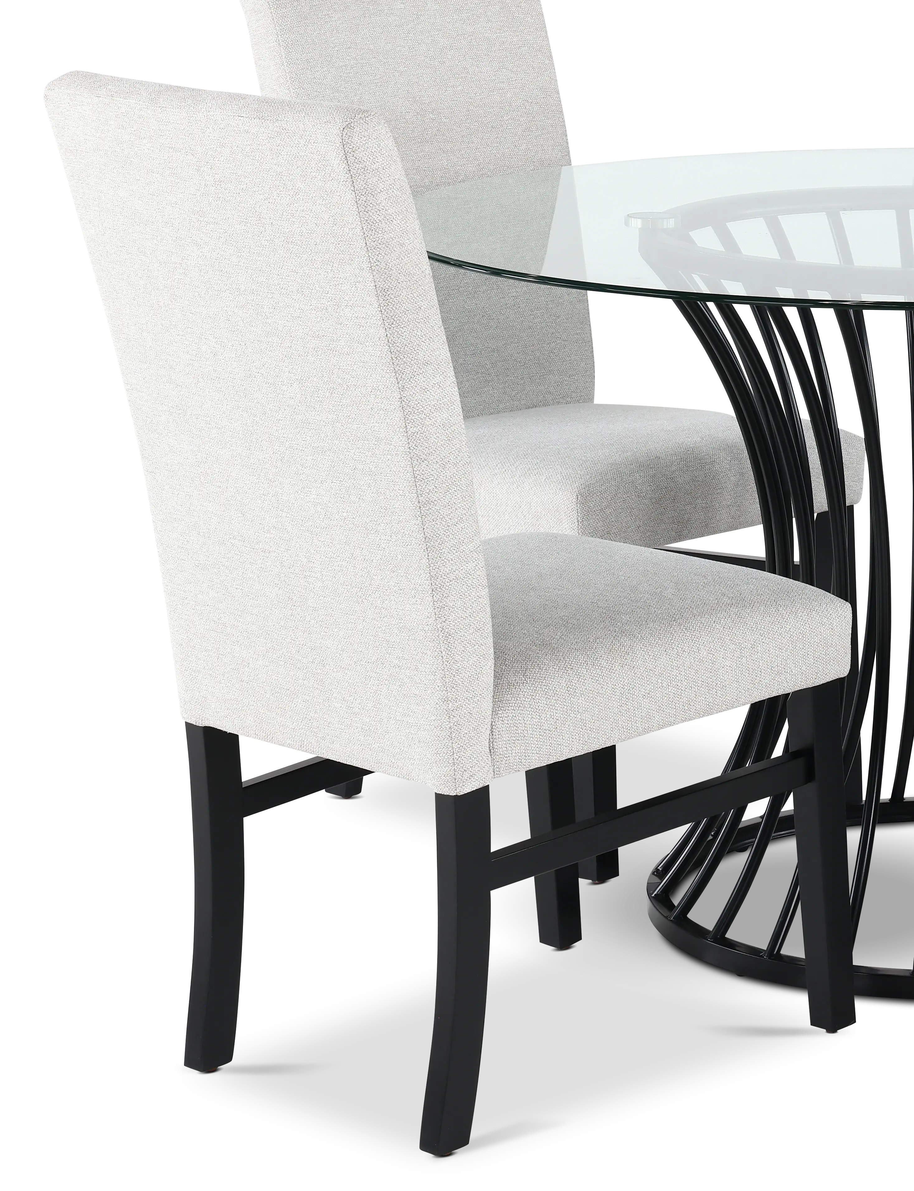 Tracy Black and Light Gray 5 Piece Dining Set-6