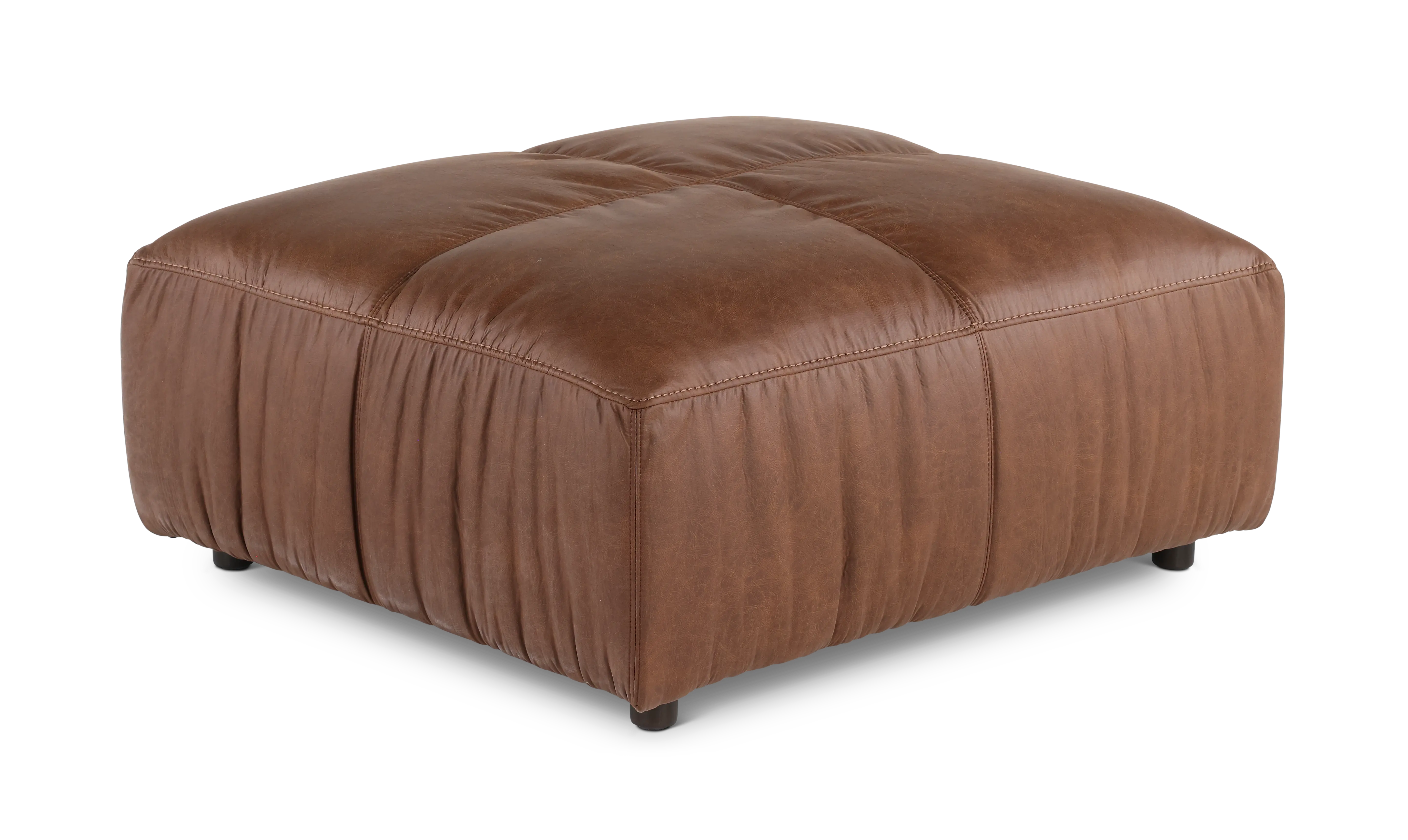 Mirage Brown Ottoman-1