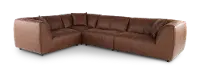 Mirage Brown 4 Piece Modular Sectional
