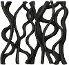 Black Vine Wall Tile Art