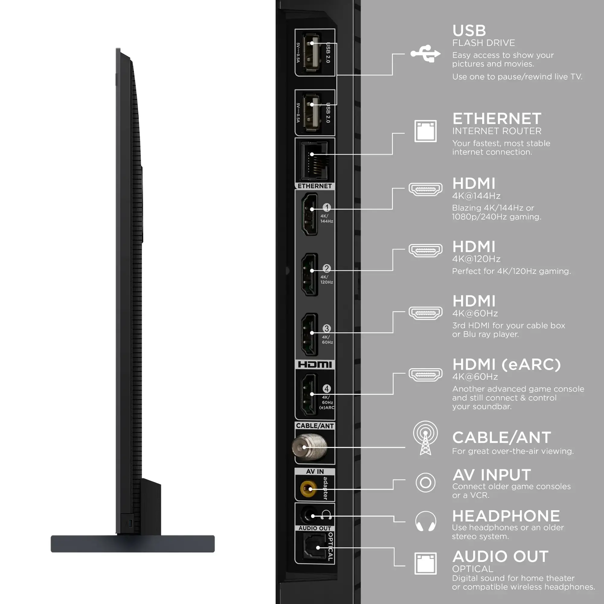 98QM751G TCL 98  QM7 4K UHD HDR QD-Mini LED Smart TV-15
