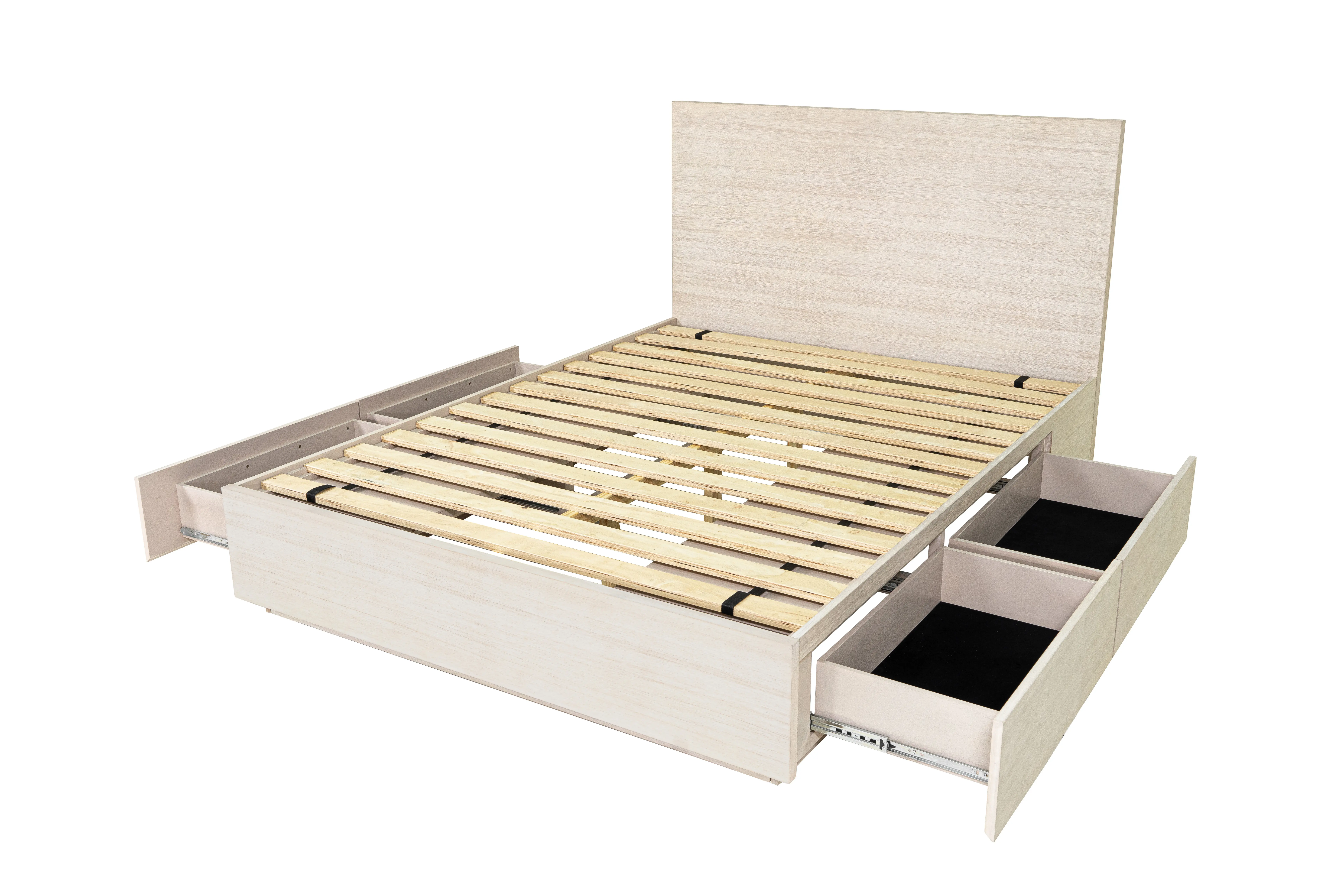 Leah Natural Washed Queen Storage Bed-7