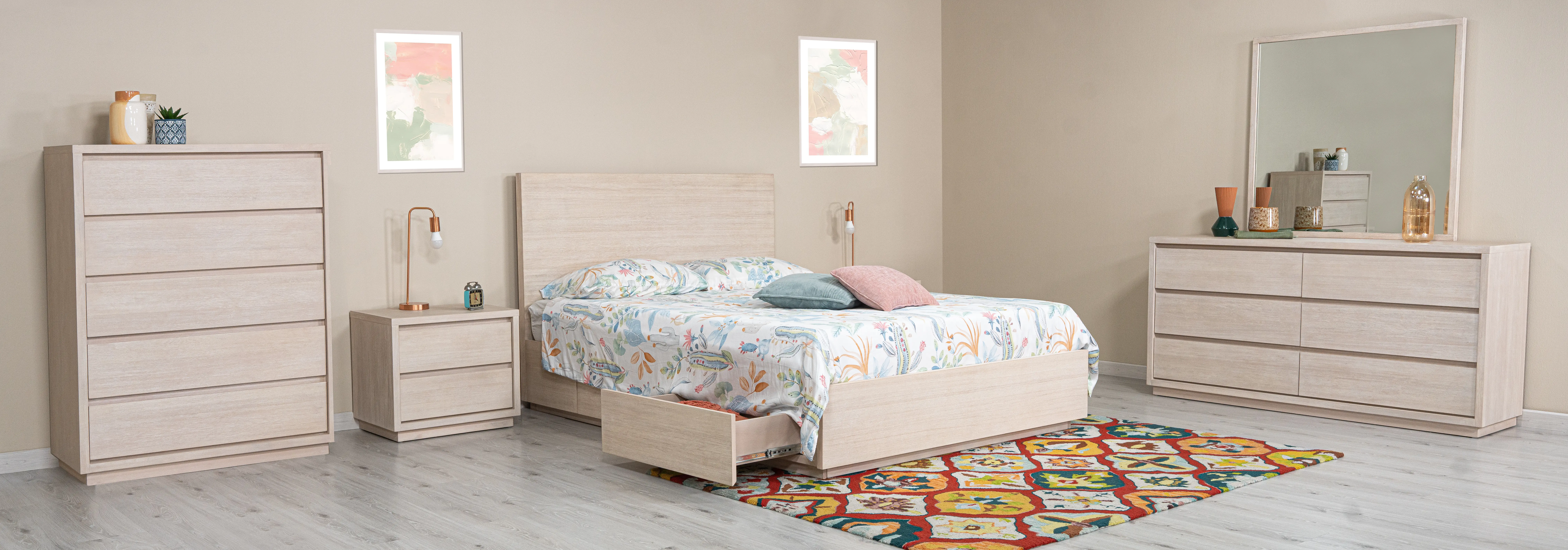 Leah Natural Washed King Storage Bed-2