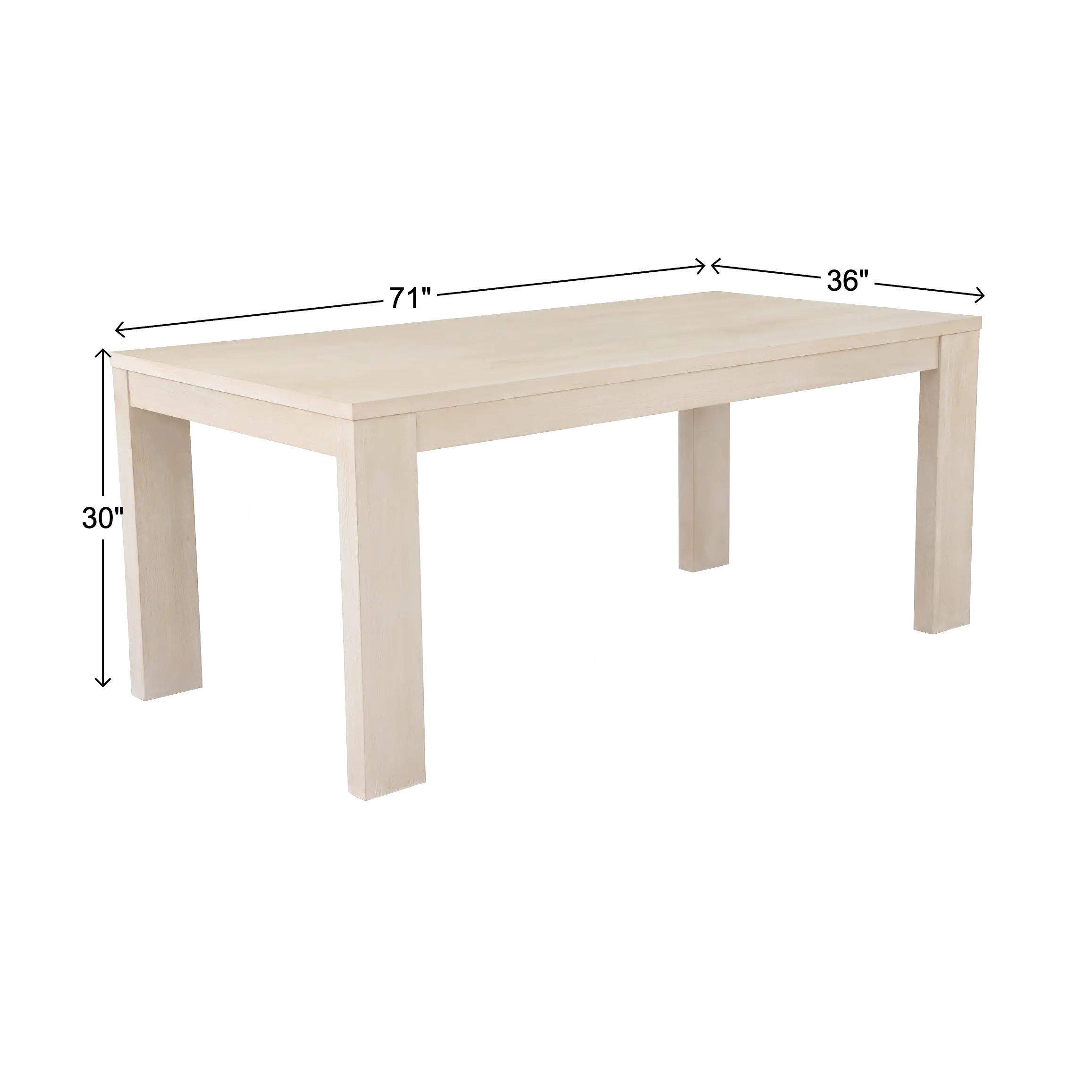 Leah Natural Washed Dining Table-3
