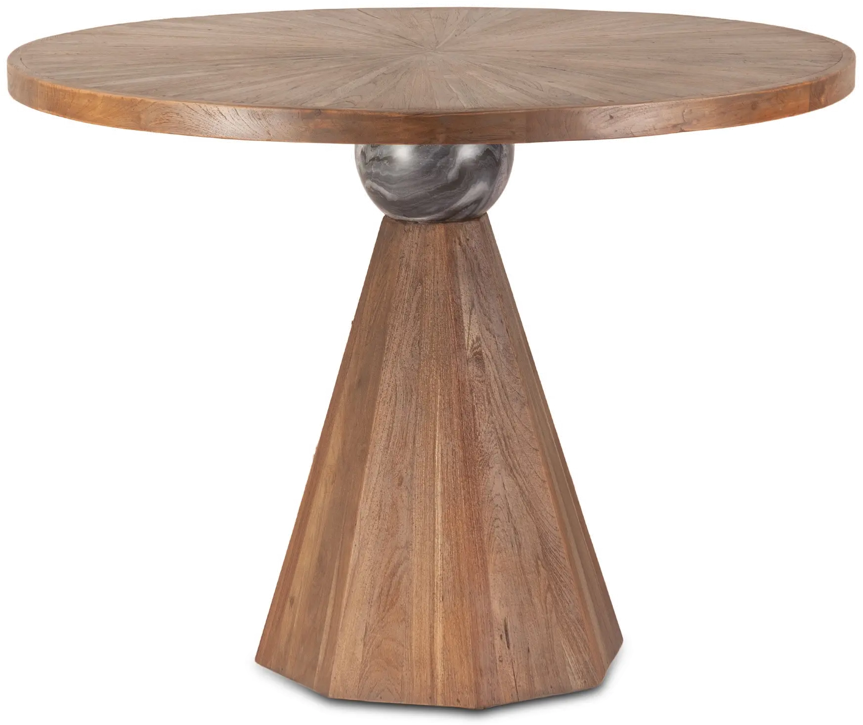 Eiffel Natural and Marble 48  Round Counter Height Dining Table-1