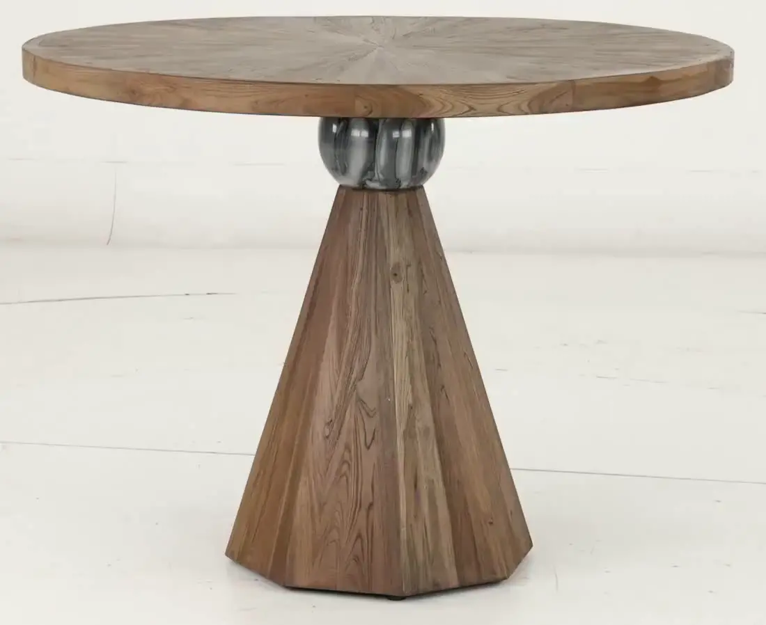 Eiffel Natural and Marble 48  Round Counter Height Dining Table-8