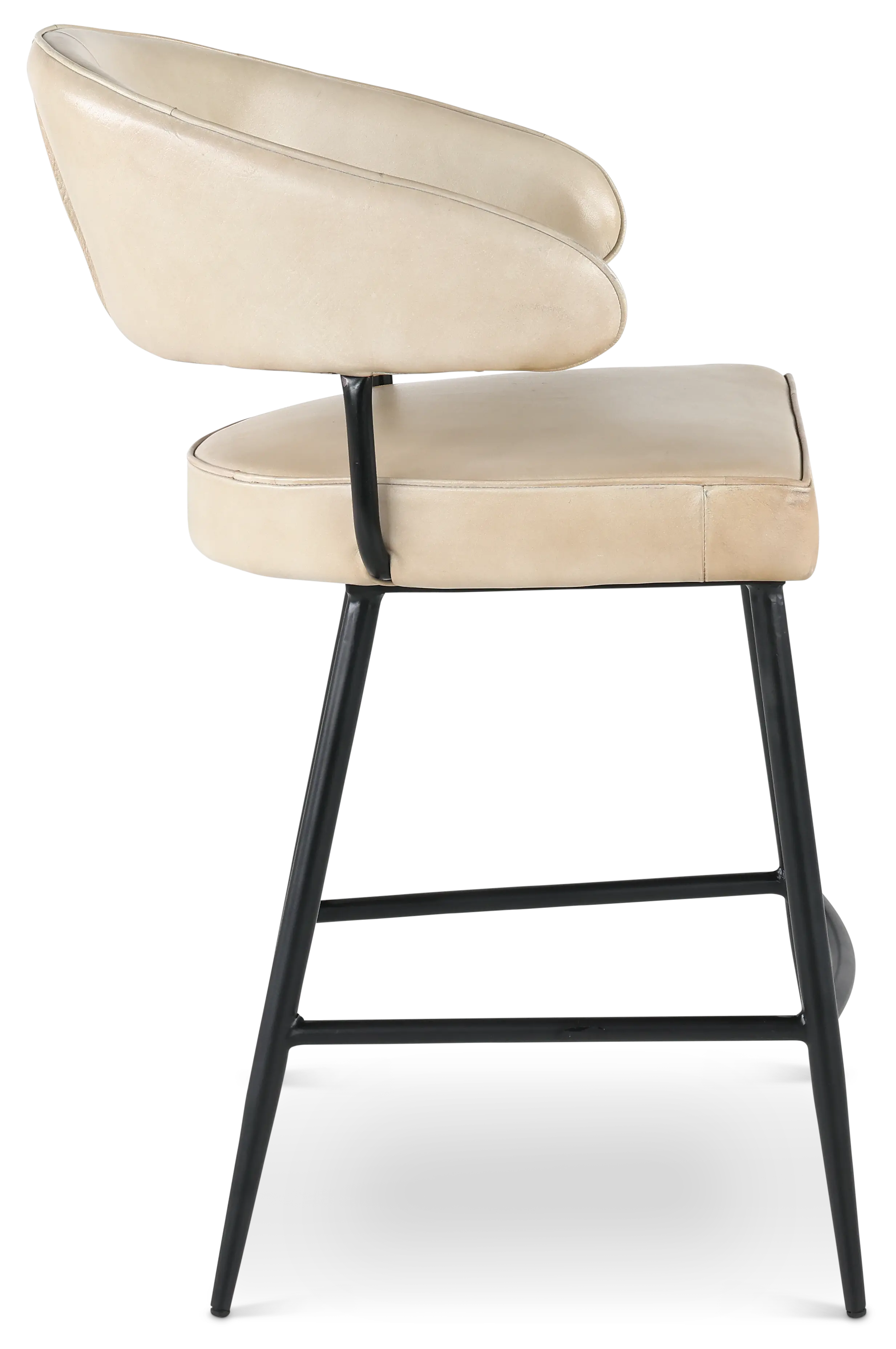 Essex Dover Ivory Leather Counter Height Stool-4
