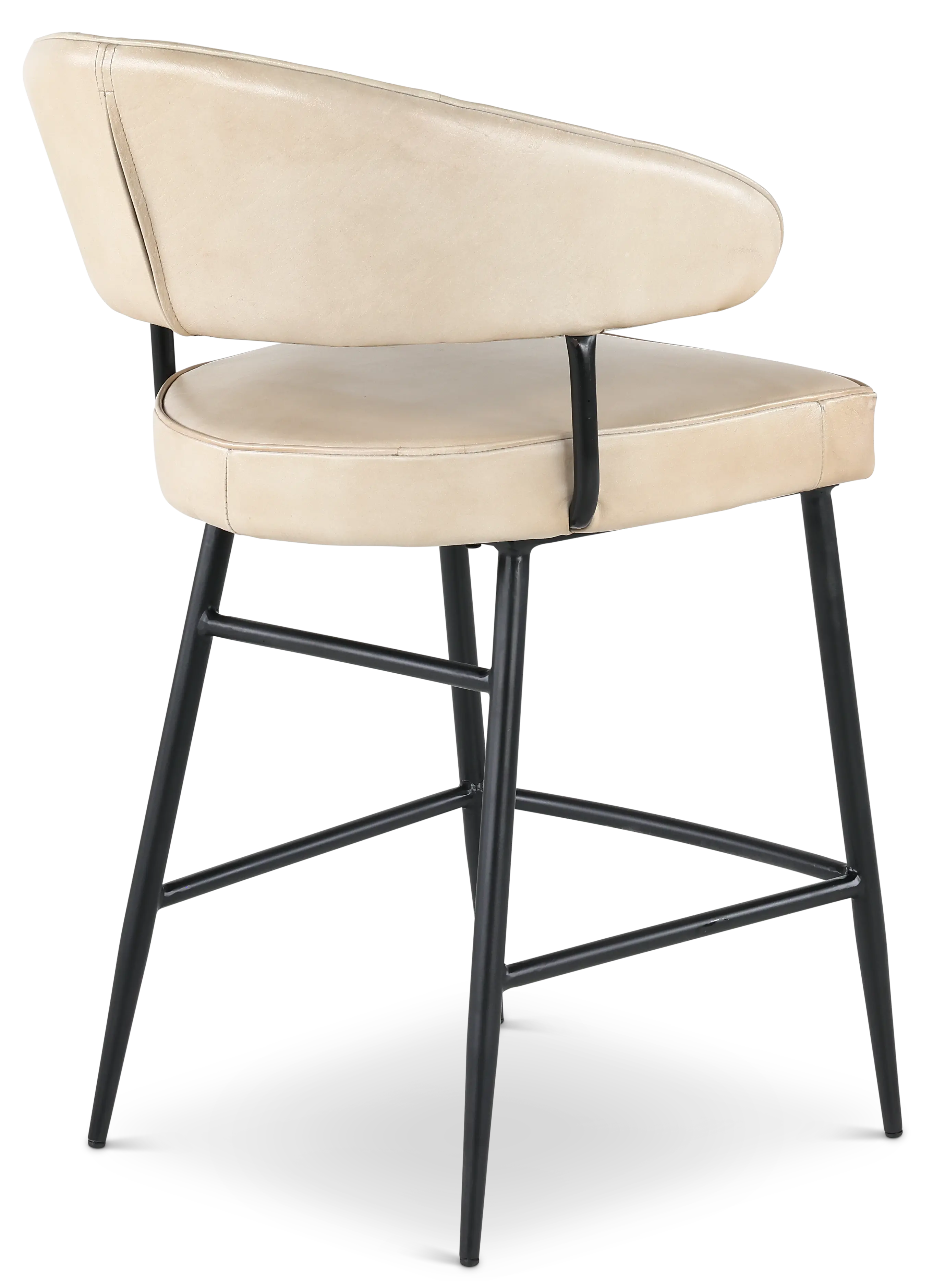Essex Dover Ivory Leather Counter Height Stool-5