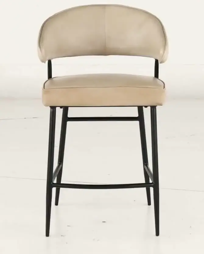 Essex Dover Ivory Leather Counter Height Stool-8