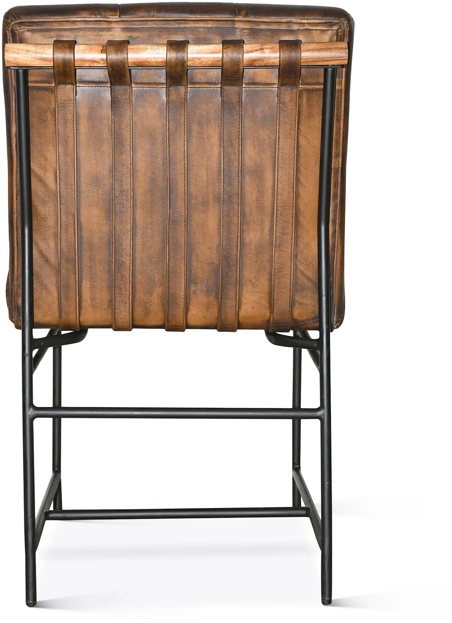 Essex Stockton Brown Leather Dining Chair-5