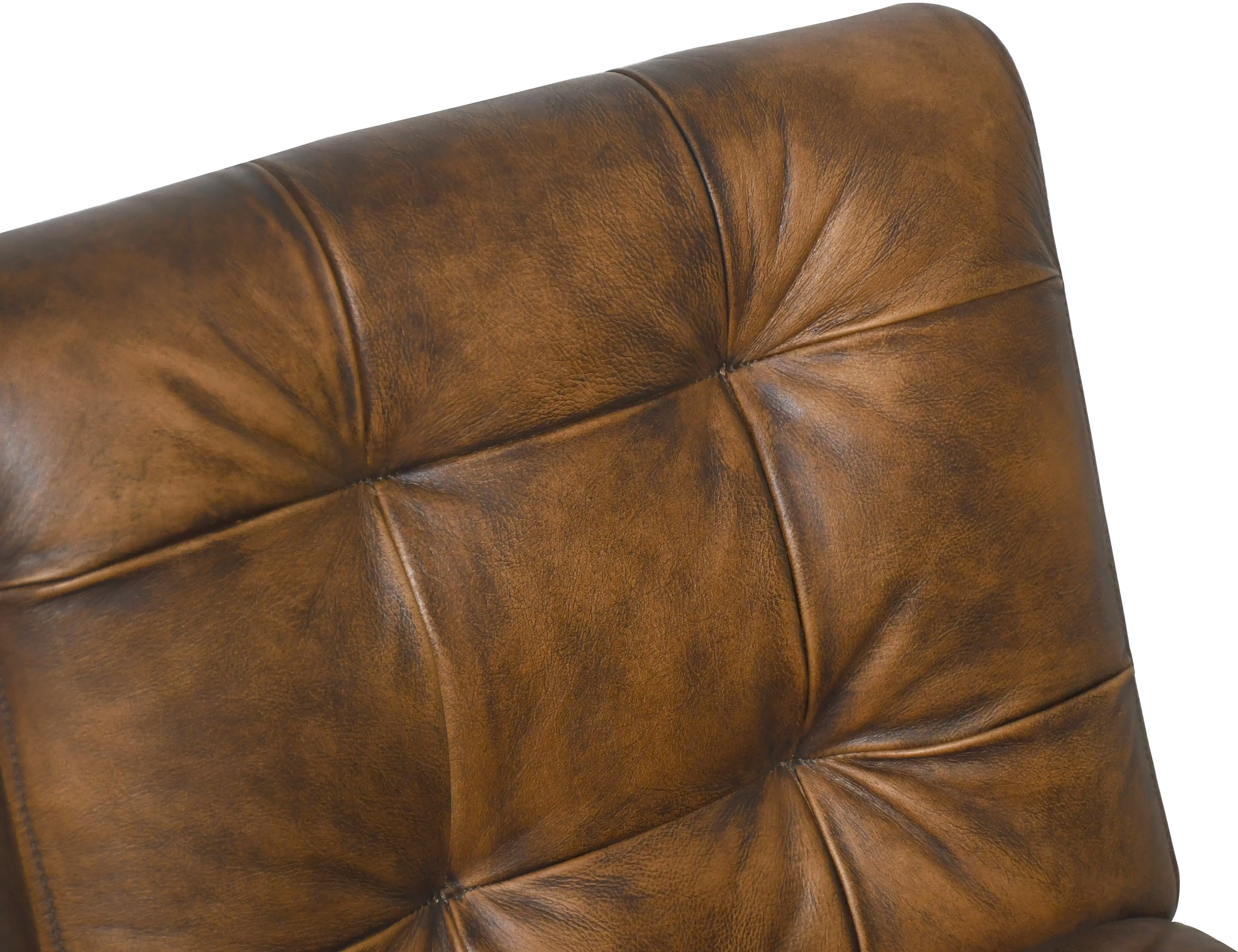Essex Stockton Brown Leather Dining Chair-7