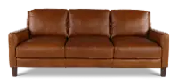 Leon Brown Leather Sofa