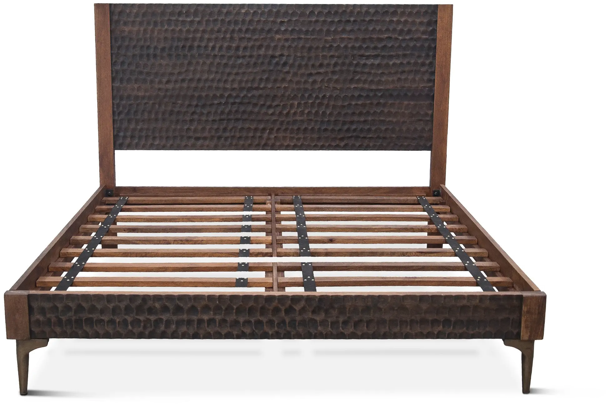 Santa Cruz Antique Bronze and Brown King Bed-3