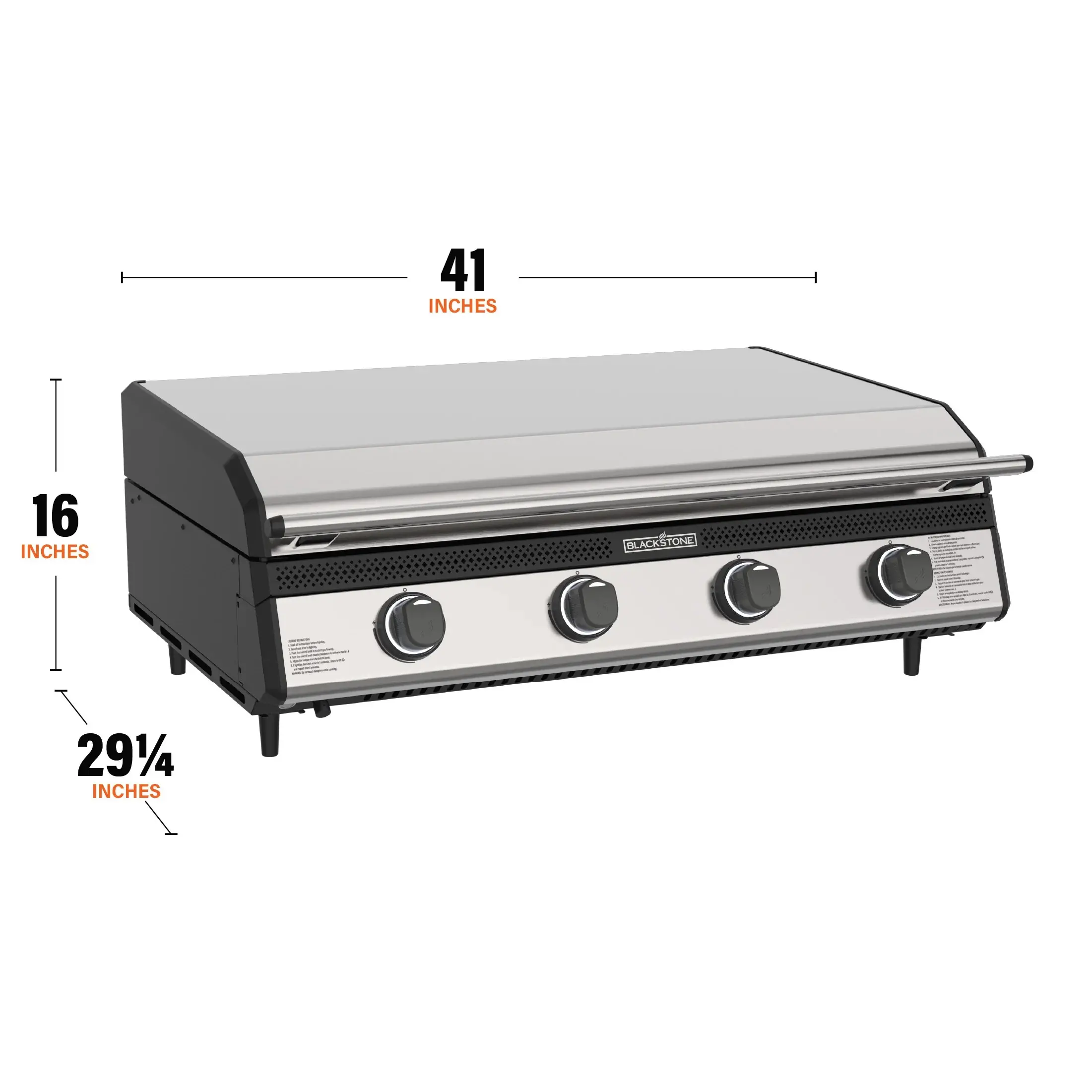 6303 Blackstone 36  Natural Gas Drop-In Griddle with Hood-3