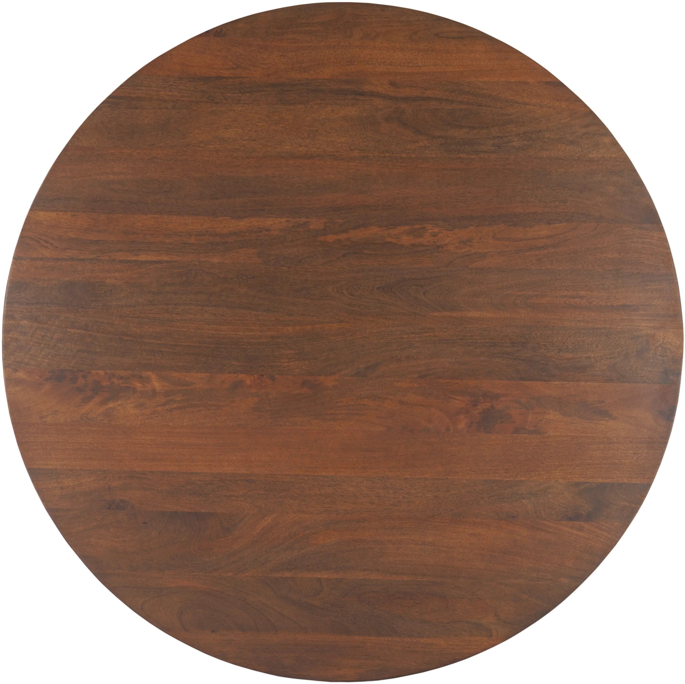 Santa Cruz Antique Bronze and Brown 60  Round Dining Table-5
