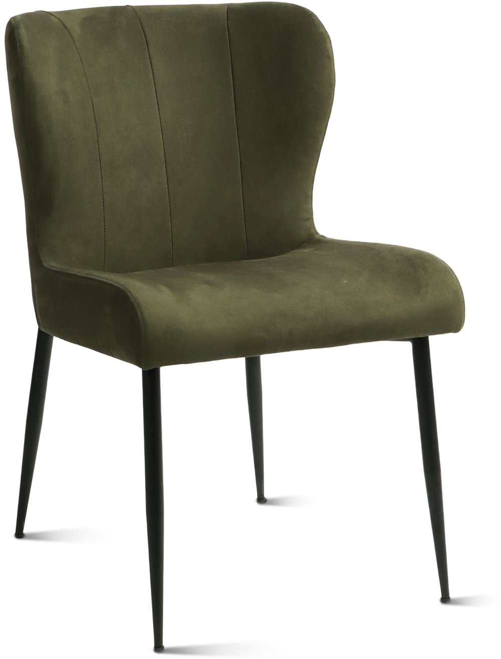 Jennifer Green Suede Dining Chair