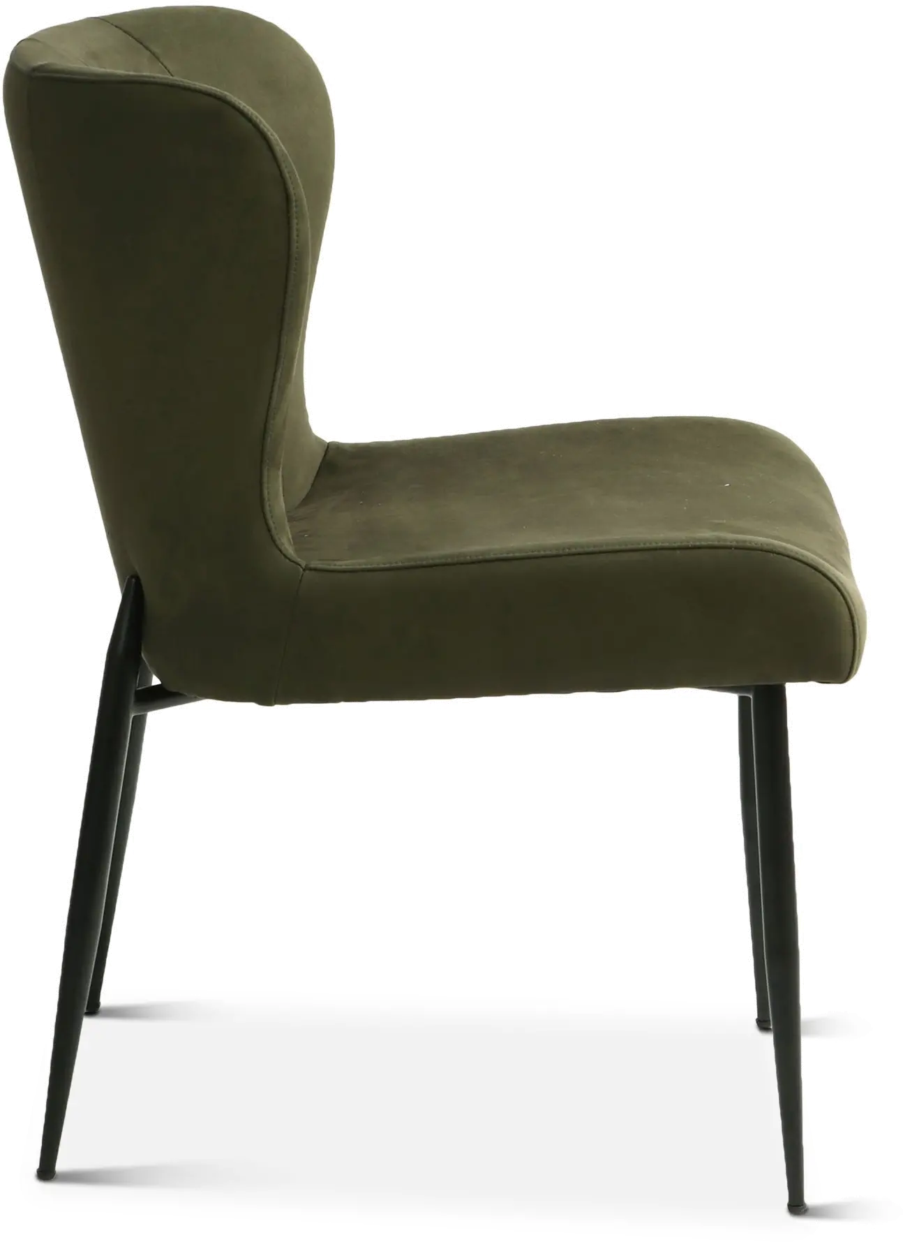 Jennifer Green Suede Dining Chair-4
