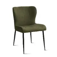 Jennifer Green Suede Eco-Friendly Dining Chair