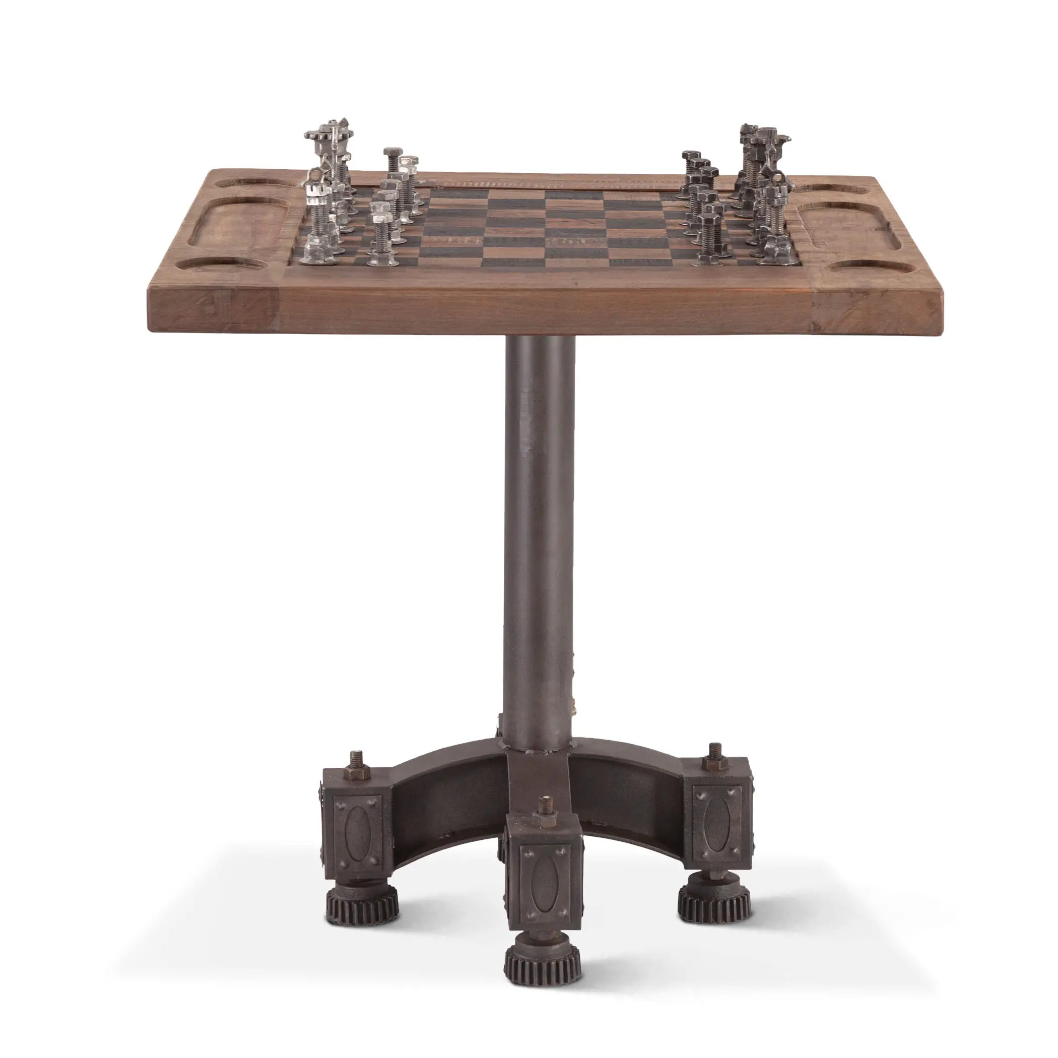 Eiffel Brown Chess Bistro Table-1