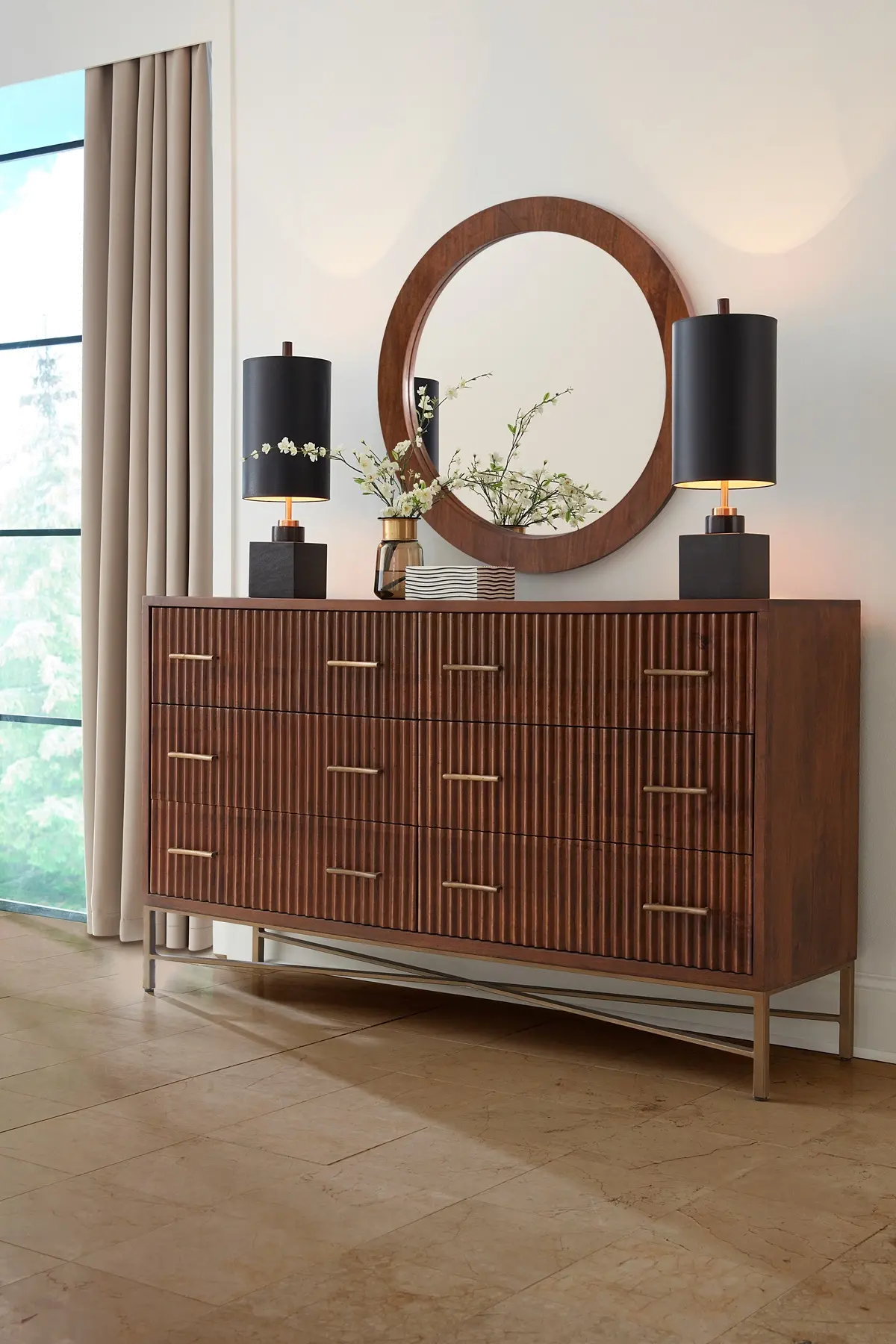 Cosmopolitan Honey Brown Dresser-2