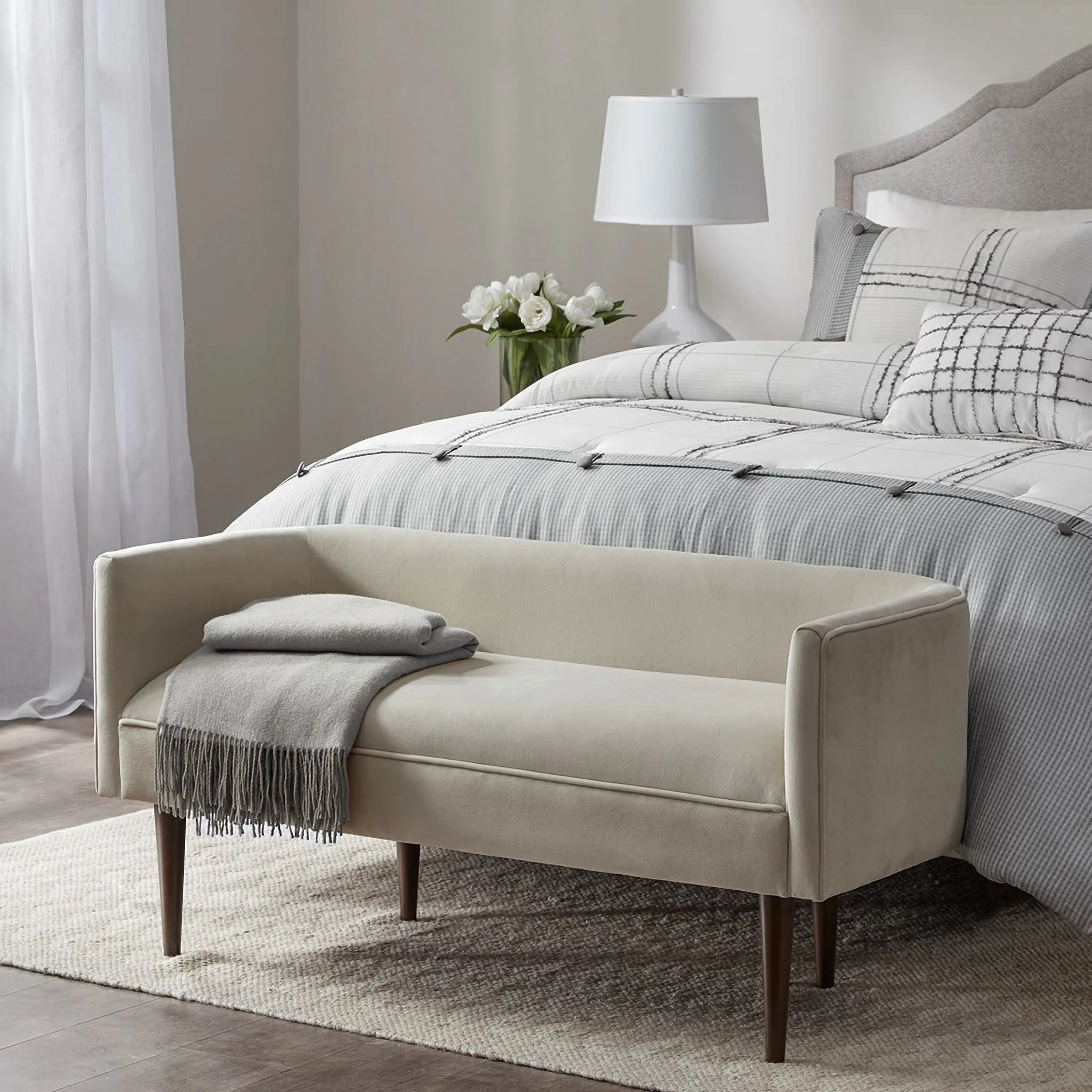 Madison Park Farah Accent Bench-2