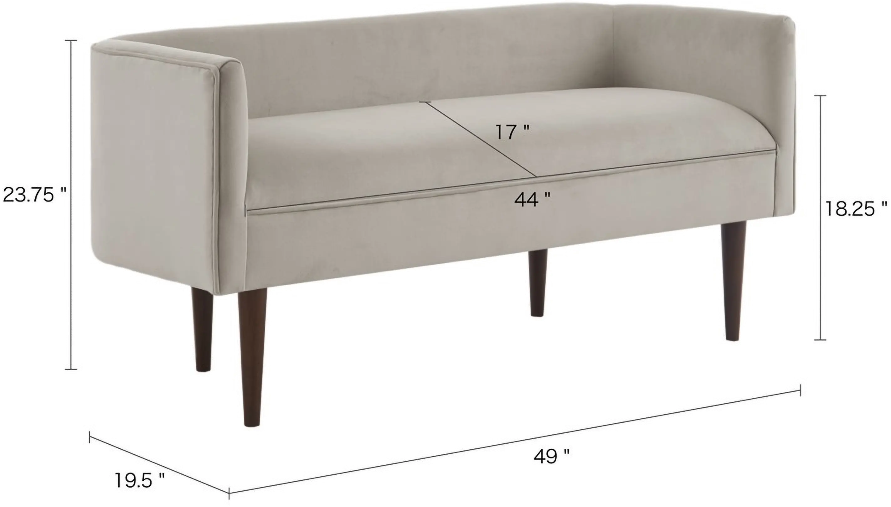 Madison Park Farah Accent Bench-4