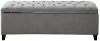 Madison Park Gray Storage Bench