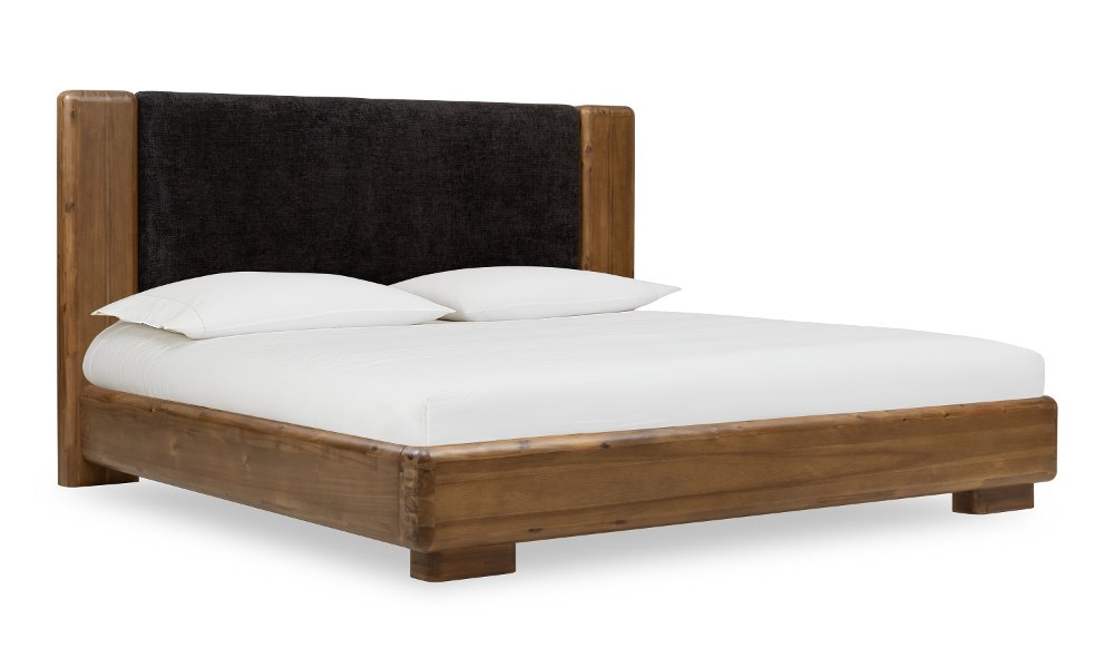 Boka Brown and Black King Platform Bed