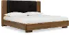 Boka Brown and Black King Platform Bed