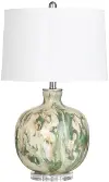 Green Glass Table Lamp