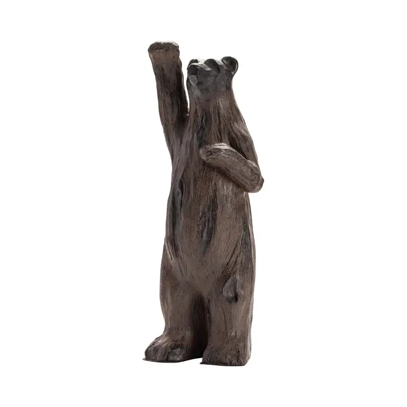 Standing Waving Brown Bear Decor
