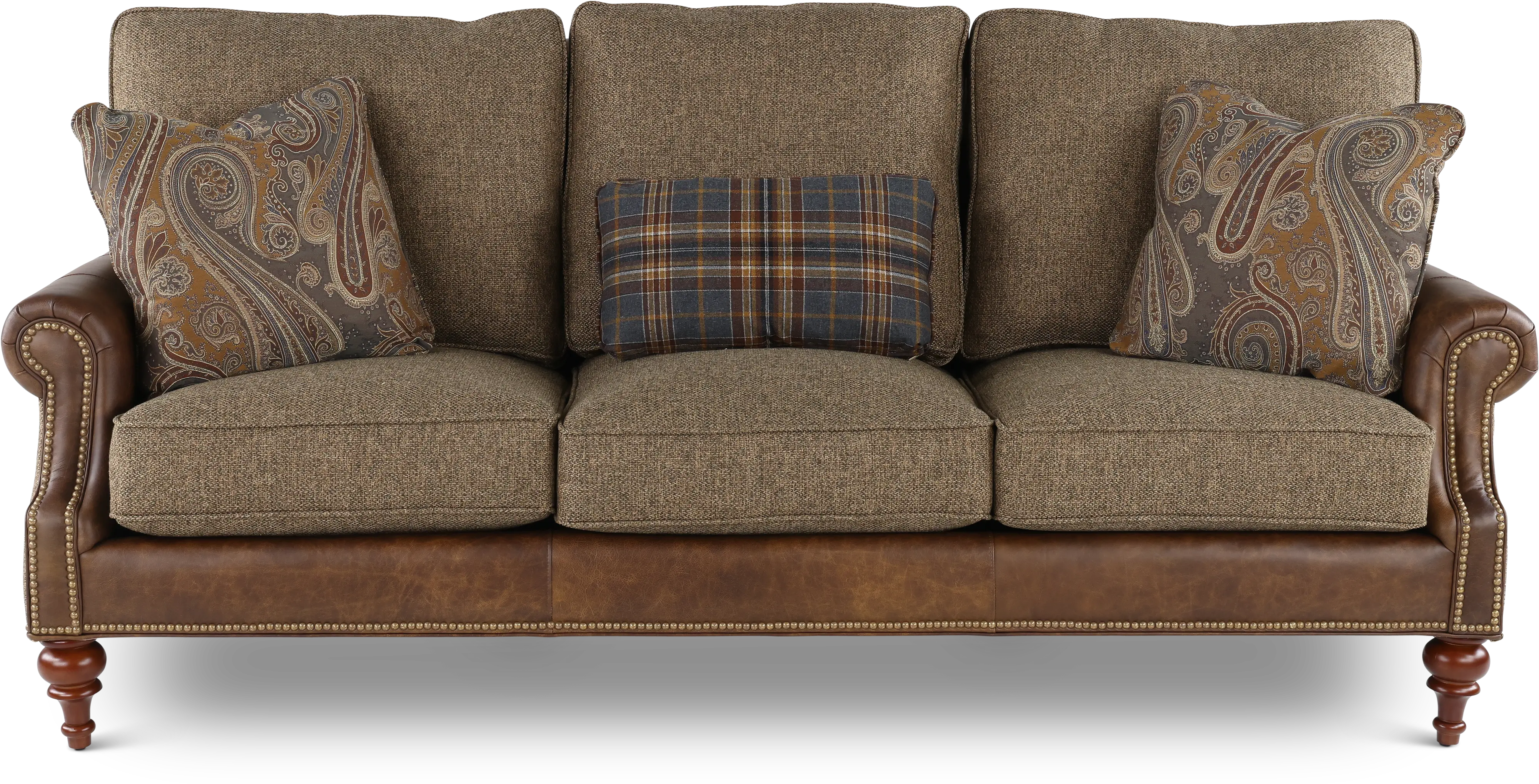 William Two-Tone Brown Sofa-1