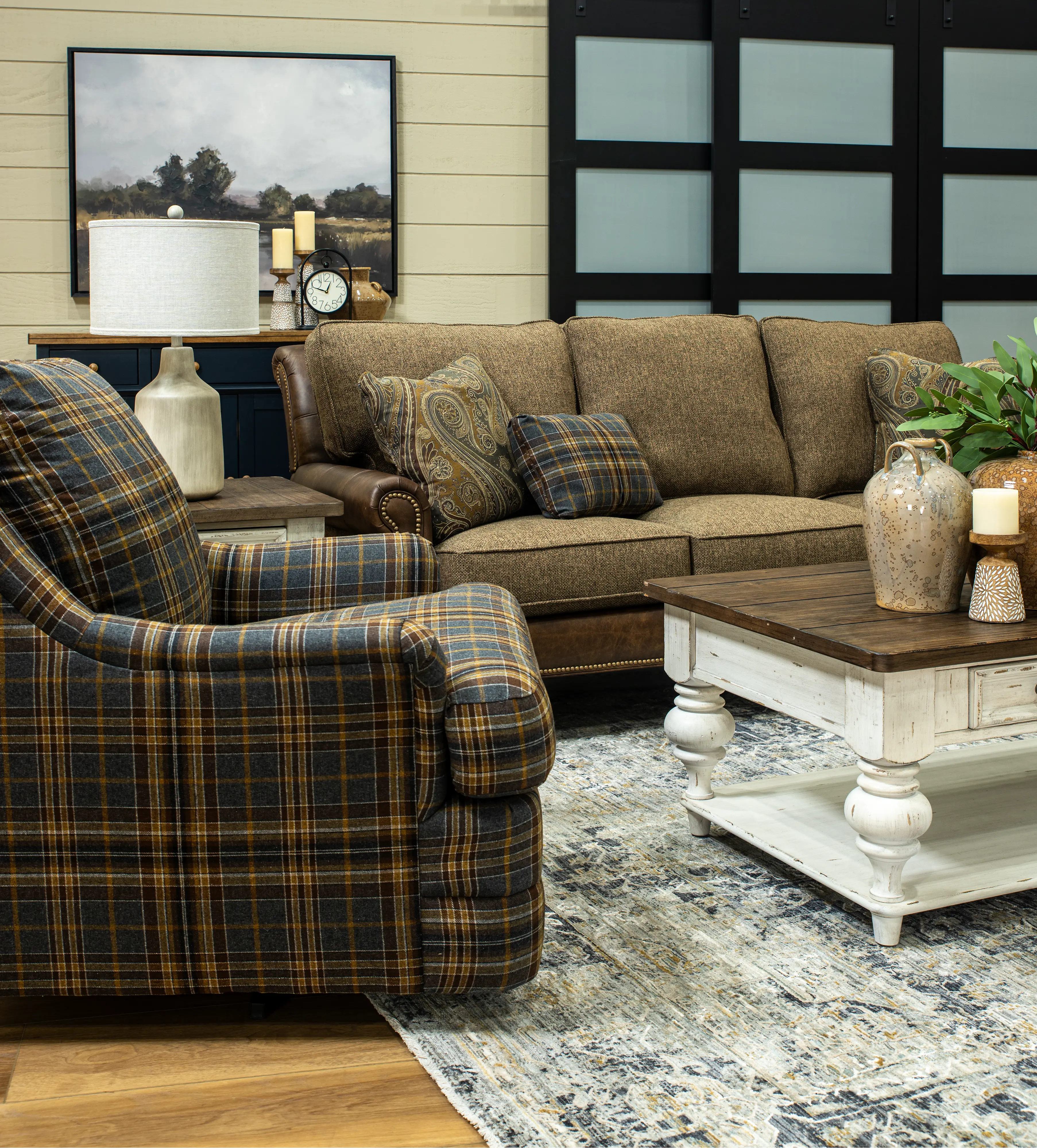 William Two-Tone Brown Sofa-9