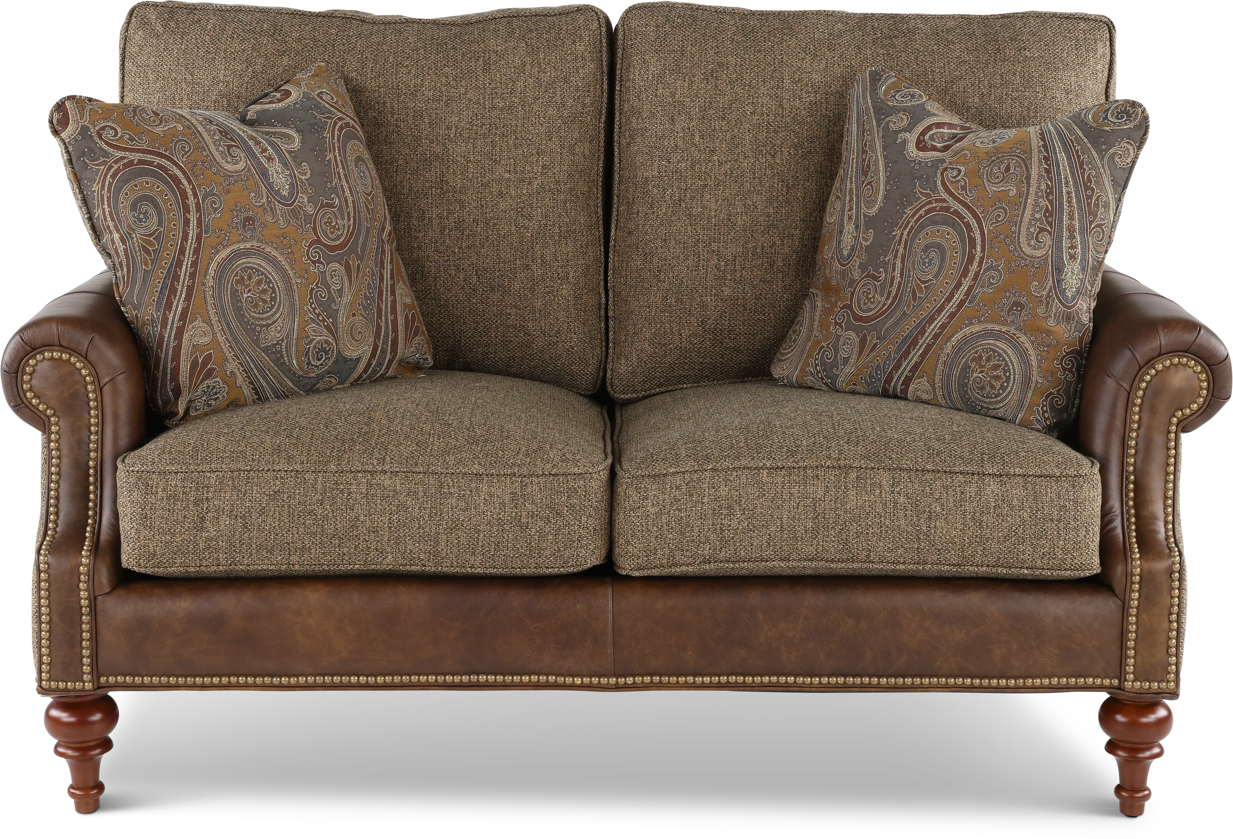 William Two-Tone Brown Loveseat-1