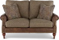 William Two-Tone Brown Loveseat