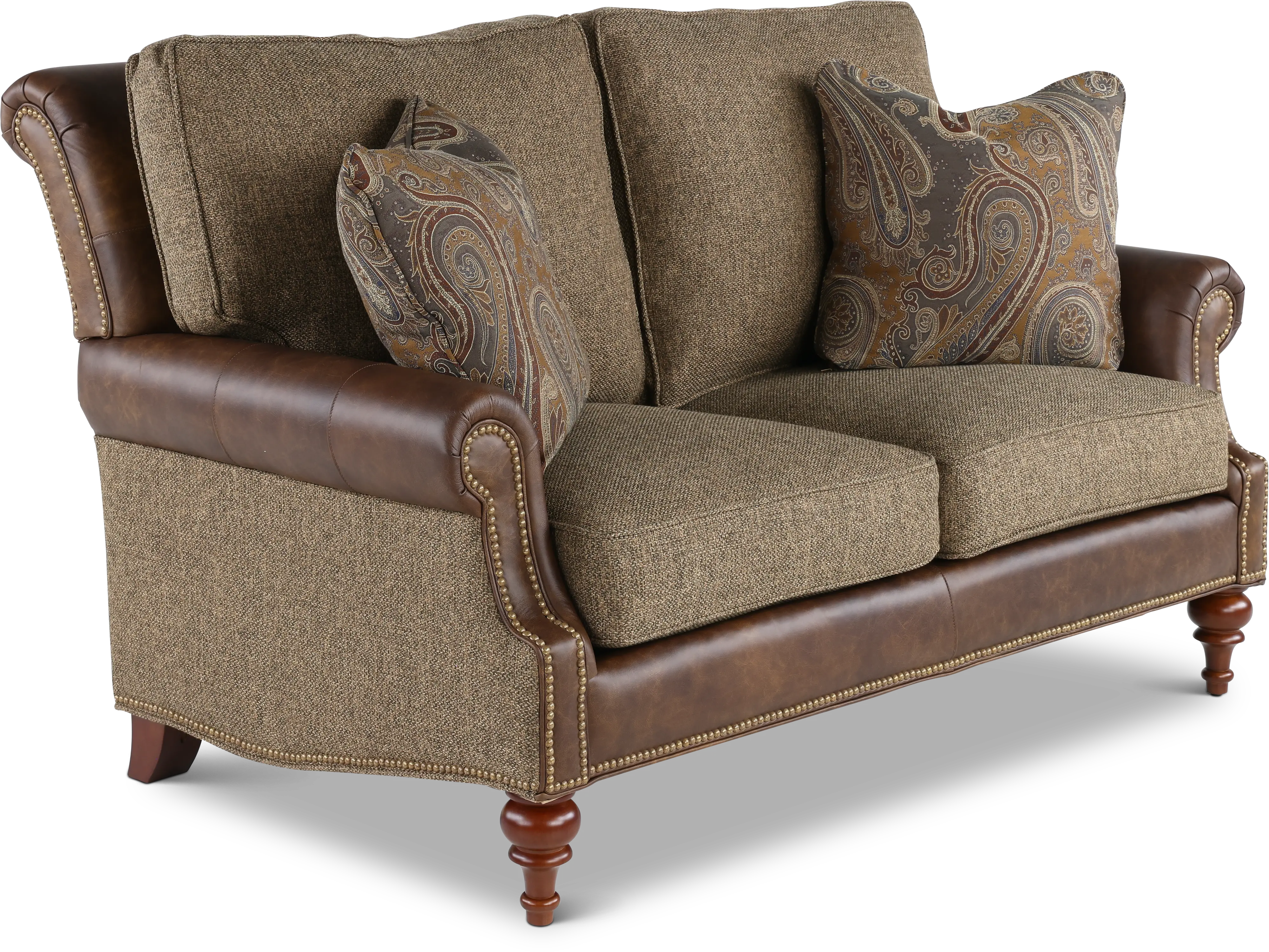 William Two-Tone Brown Loveseat-2
