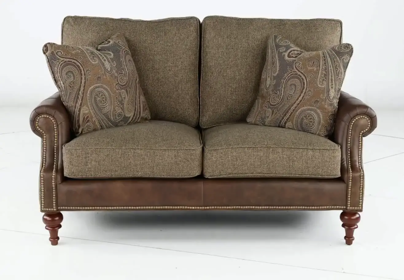 William Two-Tone Brown Loveseat-5