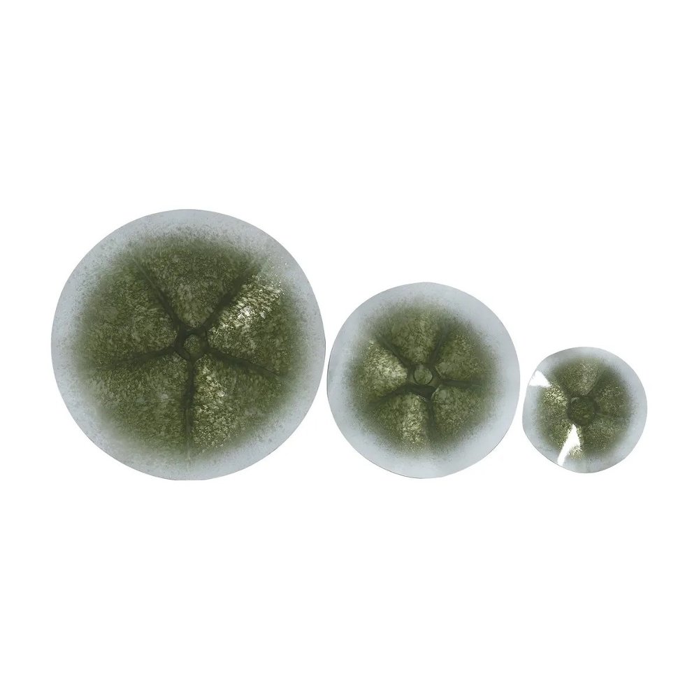 Green Metal Wall Decor Set of 3