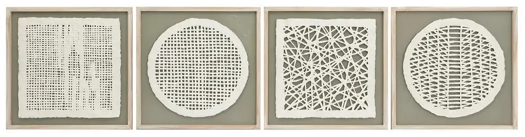 Green Framed Wall Decor Set of 4-1