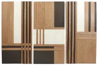 Brown Wooden Wall Decor, Set of 3