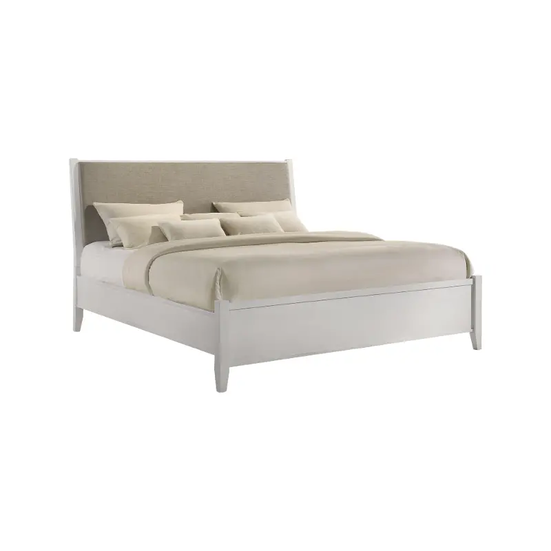 Andover White Upholstered King Bed